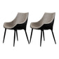 Contemporary Style Dining Chairs Kitchen Arm Side Chairs with Metal Legs (Set of 2) Grey Clearhalo ' kitchen&dining_furn' 'Dining Chairs' 'Dining Tables & Seating' 'dining_chair' 'furn' 'furn_dining_chair' 'Furniture' 'furniture_dining_chair' 'Kitchen & Dining Furniture' 'kitchen' 4119039