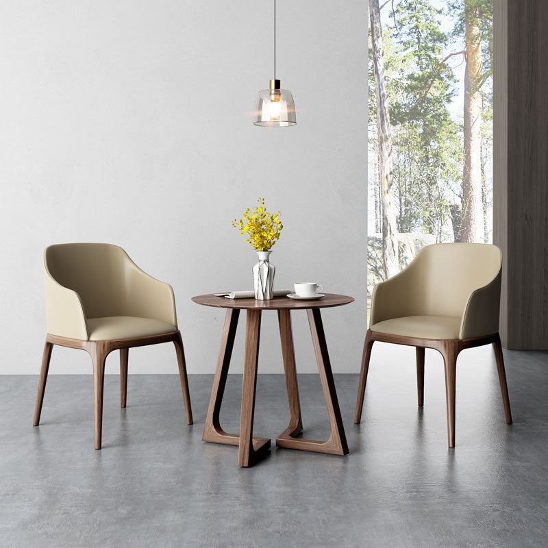 Contemporary Style Wooden Dining Chairs Dining Arm Side Chairs for Kitchen Clearhalo ' kitchen&dining_furn' 'Dining Chairs' 'Dining Tables & Seating' 'dining_chair' 'furn' 'furn_dining_chair' 'Furniture' 'furniture_dining_chair' 'Kitchen & Dining Furniture' 'kitchen' 4119056