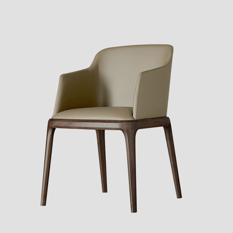 Contemporary Style Wooden Dining Chairs Dining Arm Side Chairs for Kitchen Dark Khaki 1 Piece Clearhalo ' kitchen&dining_furn' 'Dining Chairs' 'Dining Tables & Seating' 'dining_chair' 'furn' 'furn_dining_chair' 'Furniture' 'furniture_dining_chair' 'Kitchen & Dining Furniture' 'kitchen' 4119061