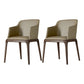 Contemporary Style Wooden Dining Chairs Dining Arm Side Chairs for Kitchen Dark Khaki 2 Piece Set Clearhalo ' kitchen&dining_furn' 'Dining Chairs' 'Dining Tables & Seating' 'dining_chair' 'furn' 'furn_dining_chair' 'Furniture' 'furniture_dining_chair' 'Kitchen & Dining Furniture' 'kitchen' 4119063