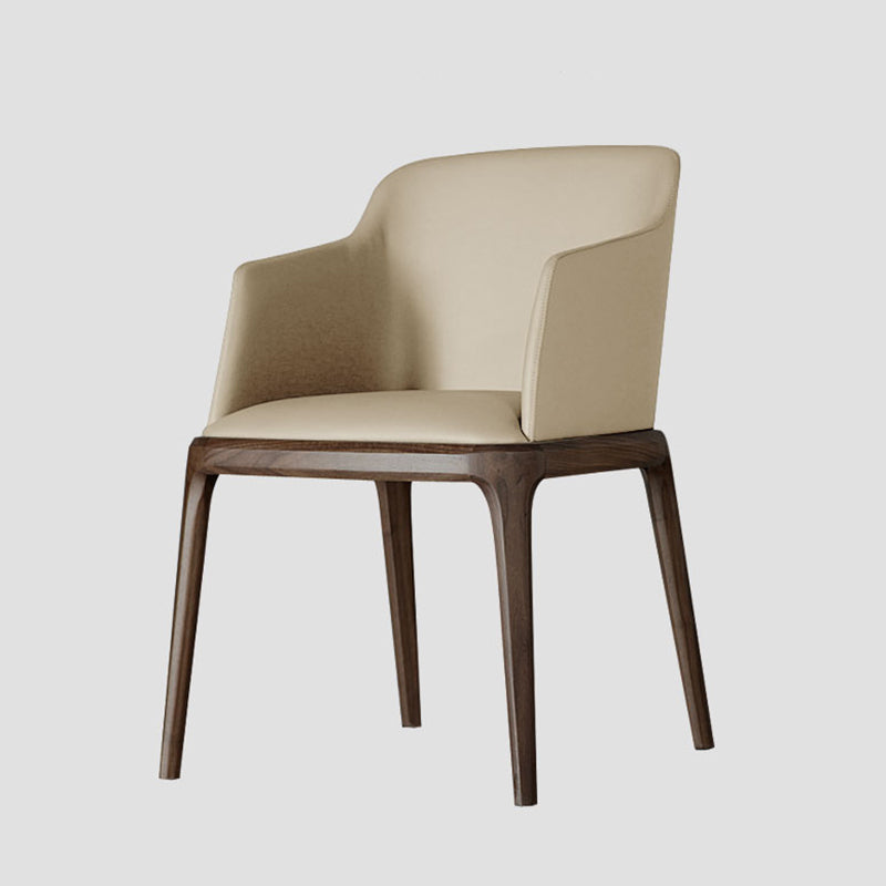 Contemporary Style Wooden Dining Chairs Dining Arm Side Chairs for Kitchen Beige 1 Piece Clearhalo ' kitchen&dining_furn' 'Dining Chairs' 'Dining Tables & Seating' 'dining_chair' 'furn' 'furn_dining_chair' 'Furniture' 'furniture_dining_chair' 'Kitchen & Dining Furniture' 'kitchen' 4119066