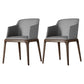 Contemporary Style Wooden Dining Chairs Dining Arm Side Chairs for Kitchen Dark Gray 2 Piece Set Clearhalo ' kitchen&dining_furn' 'Dining Chairs' 'Dining Tables & Seating' 'dining_chair' 'furn' 'furn_dining_chair' 'Furniture' 'furniture_dining_chair' 'Kitchen & Dining Furniture' 'kitchen' 4119071