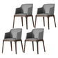 Contemporary Style Wooden Dining Chairs Dining Arm Side Chairs for Kitchen Dark Gray 4 Piece Set Clearhalo ' kitchen&dining_furn' 'Dining Chairs' 'Dining Tables & Seating' 'dining_chair' 'furn' 'furn_dining_chair' 'Furniture' 'furniture_dining_chair' 'Kitchen & Dining Furniture' 'kitchen' 4119072