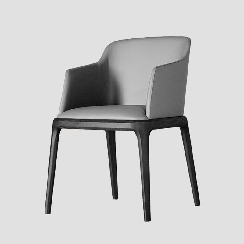 Contemporary Style Wooden Dining Chairs Dining Arm Side Chairs for Kitchen Grey 1 Piece Clearhalo ' kitchen&dining_furn' 'Dining Chairs' 'Dining Tables & Seating' 'dining_chair' 'furn' 'furn_dining_chair' 'Furniture' 'furniture_dining_chair' 'Kitchen & Dining Furniture' 'kitchen' 4119082