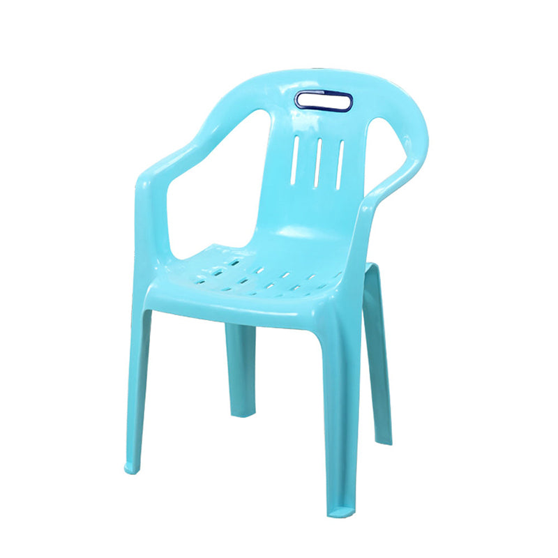 Modern Plastic Dining Arm Chairs Home Stackable Slat Back Dining Armchairs Clearhalo ' kitchen&dining_furn' 'Dining Chairs' 'Dining Tables & Seating' 'dining_chair' 'furn' 'furn_dining_chair' 'Furniture' 'furniture_dining_chair' 'Kitchen & Dining Furniture' 'kitchen' 4119094