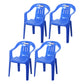 Modern Plastic Dining Arm Chairs Home Stackable Slat Back Dining Armchairs Dark Blue 4 Piece Set Clearhalo ' kitchen&dining_furn' 'Dining Chairs' 'Dining Tables & Seating' 'dining_chair' 'furn' 'furn_dining_chair' 'Furniture' 'furniture_dining_chair' 'Kitchen & Dining Furniture' 'kitchen' 4119098