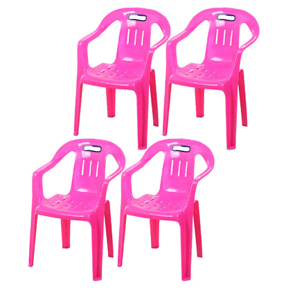 Modern Plastic Dining Arm Chairs Home Stackable Slat Back Dining Armchairs Red 4 Piece Set Clearhalo ' kitchen&dining_furn' 'Dining Chairs' 'Dining Tables & Seating' 'dining_chair' 'furn' 'furn_dining_chair' 'Furniture' 'furniture_dining_chair' 'Kitchen & Dining Furniture' 'kitchen' 4119105