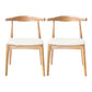 Modern Wood Dining Armless Chairs Open Back Dining Side Chair (Set of 2) White Clearhalo ' kitchen&dining_furn' 'Dining Chairs' 'Dining Tables & Seating' 'dining_chair' 'furn' 'furn_dining_chair' 'Furniture' 'furniture_dining_chair' 'Kitchen & Dining Furniture' 'kitchen' 4119113