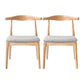 Modern Wood Dining Armless Chairs Open Back Dining Side Chair (Set of 2) Light Gray Clearhalo ' kitchen&dining_furn' 'Dining Chairs' 'Dining Tables & Seating' 'dining_chair' 'furn' 'furn_dining_chair' 'Furniture' 'furniture_dining_chair' 'Kitchen & Dining Furniture' 'kitchen' 4119126