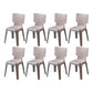 Scandinavian Armless Dining Chair Plastic Stackable Dining Side Chairs Coffee 8 Piece Set Clearhalo ' kitchen&dining_furn' 'Dining Chairs' 'Dining Tables & Seating' 'dining_chair' 'furn' 'furn_dining_chair' 'Furniture' 'furniture_dining_chair' 'Kitchen & Dining Furniture' 'kitchen' 4119134