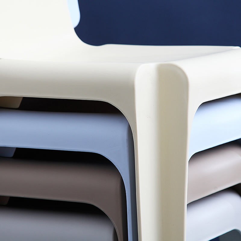 Scandinavian Armless Dining Chair Plastic Stackable Dining Side Chairs Clearhalo ' kitchen&dining_furn' 'Dining Chairs' 'Dining Tables & Seating' 'dining_chair' 'furn' 'furn_dining_chair' 'Furniture' 'furniture_dining_chair' 'Kitchen & Dining Furniture' 'kitchen' 4119143