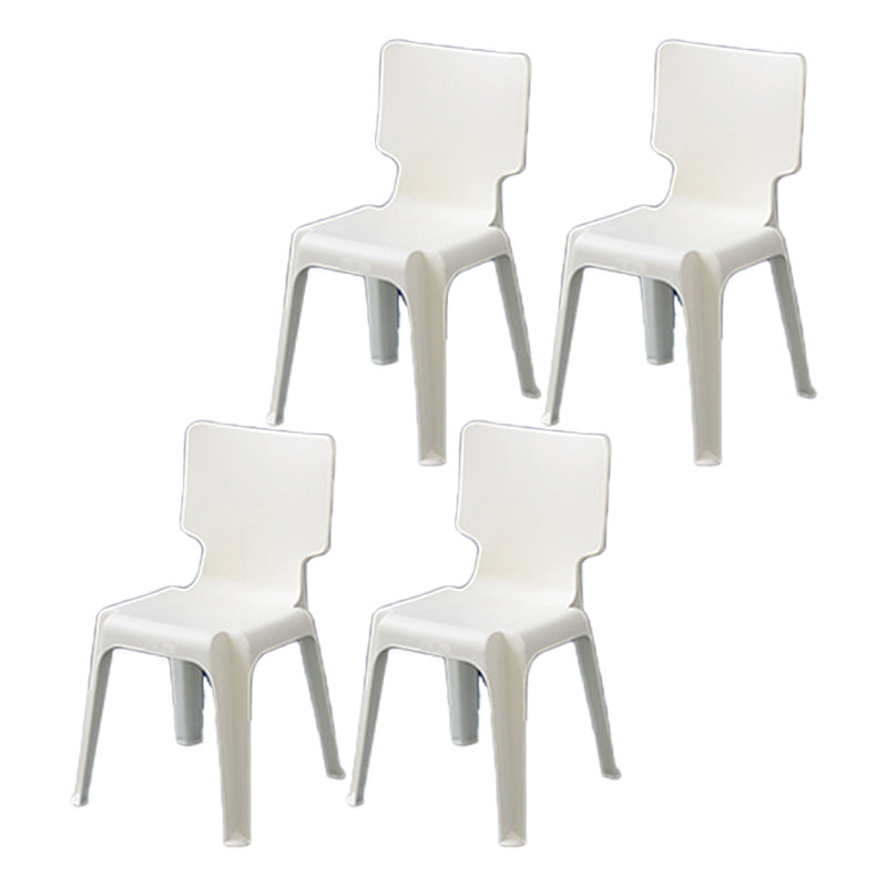 Scandinavian Armless Dining Chair Plastic Stackable Dining Side Chairs Khaki 4 Piece Set Clearhalo ' kitchen&dining_furn' 'Dining Chairs' 'Dining Tables & Seating' 'dining_chair' 'furn' 'furn_dining_chair' 'Furniture' 'furniture_dining_chair' 'Kitchen & Dining Furniture' 'kitchen' 4119144