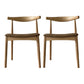 Contemporary Wood Dining Armless Chairs Open Back Dining Side Chair (Set of 2) Khaki Clearhalo ' kitchen&dining_furn' 'Dining Chairs' 'Dining Tables & Seating' 'dining_chair' 'furn' 'furn_dining_chair' 'Furniture' 'furniture_dining_chair' 'Kitchen & Dining Furniture' 'kitchen' 4119149