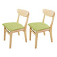 Scandinavian Home Wood Side Chair Natural Open Back Dining Chair (Set of 2) Avocado Green Clearhalo ' kitchen&dining_furn' 'Dining Chairs' 'Dining Tables & Seating' 'dining_chair' 'furn' 'furn_dining_chair' 'Furniture' 'furniture_dining_chair' 'Kitchen & Dining Furniture' 'kitchen' 4119187