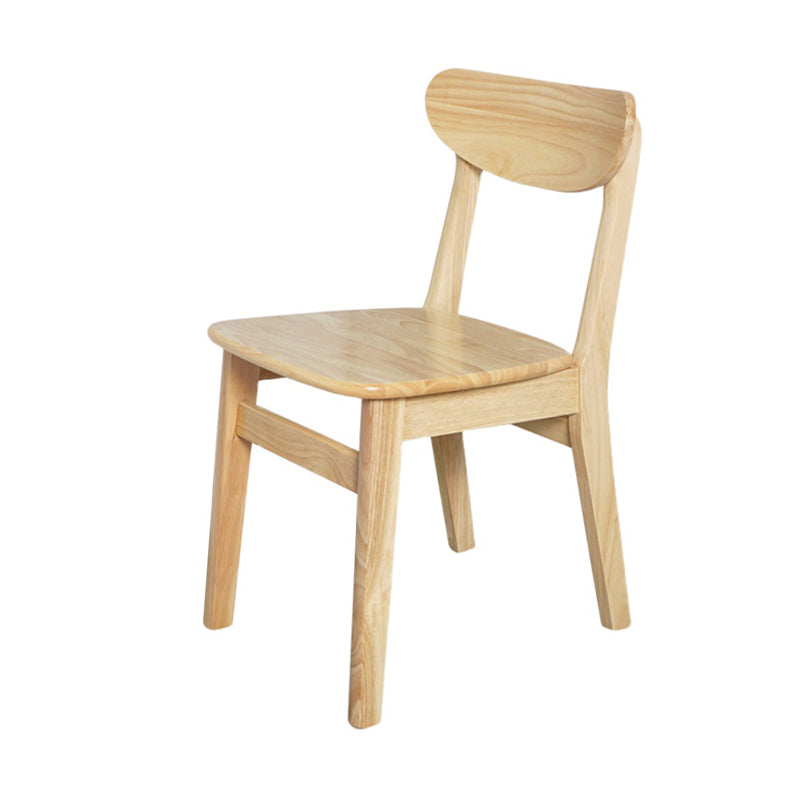 Scandinavian Home Wood Side Chair Natural Open Back Dining Chair (Set of 2) Clearhalo ' kitchen&dining_furn' 'Dining Chairs' 'Dining Tables & Seating' 'dining_chair' 'furn' 'furn_dining_chair' 'Furniture' 'furniture_dining_chair' 'Kitchen & Dining Furniture' 'kitchen' 4119188