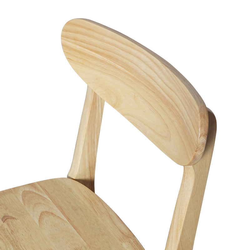 Scandinavian Home Wood Side Chair Natural Open Back Dining Chair (Set of 2) Clearhalo ' kitchen&dining_furn' 'Dining Chairs' 'Dining Tables & Seating' 'dining_chair' 'furn' 'furn_dining_chair' 'Furniture' 'furniture_dining_chair' 'Kitchen & Dining Furniture' 'kitchen' 4119196