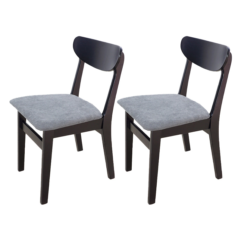 Scandinavian Home Wood Side Chair Natural Open Back Dining Chair (Set of 2) Black-Gray Clearhalo ' kitchen&dining_furn' 'Dining Chairs' 'Dining Tables & Seating' 'dining_chair' 'furn' 'furn_dining_chair' 'Furniture' 'furniture_dining_chair' 'Kitchen & Dining Furniture' 'kitchen' 4119197