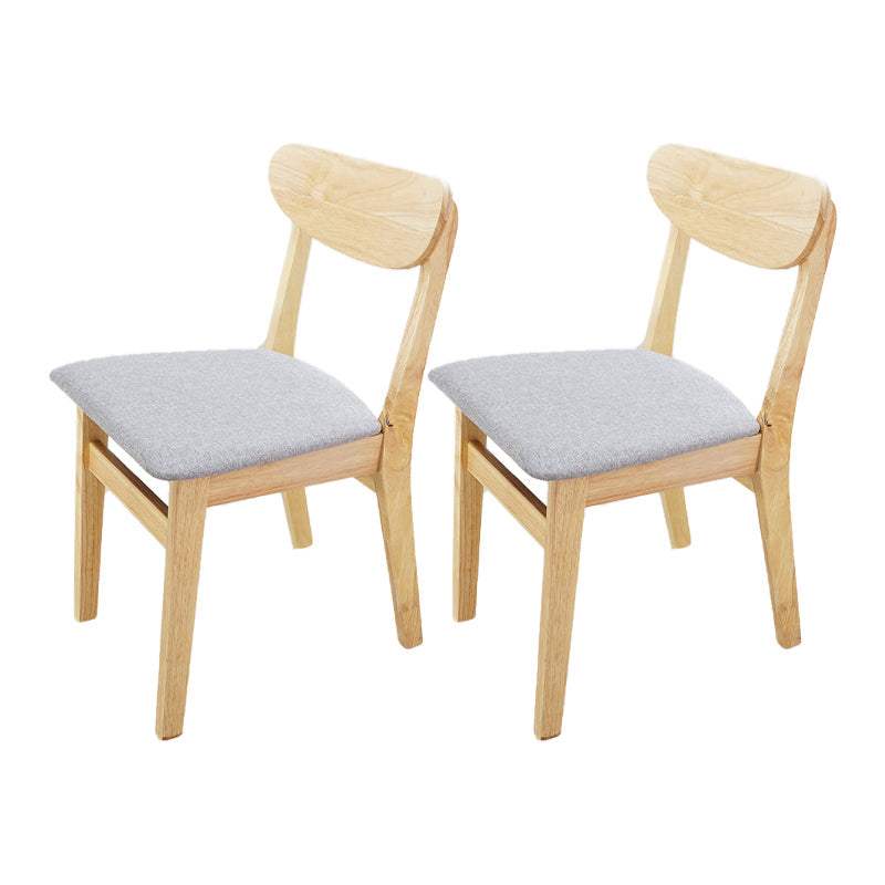 Scandinavian Home Wood Side Chair Natural Open Back Dining Chair (Set of 2) Wood Clearhalo ' kitchen&dining_furn' 'Dining Chairs' 'Dining Tables & Seating' 'dining_chair' 'furn' 'furn_dining_chair' 'Furniture' 'furniture_dining_chair' 'Kitchen & Dining Furniture' 'kitchen' 4119198