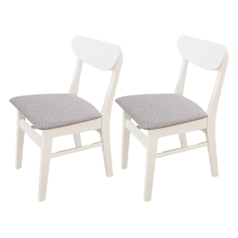 Scandinavian Home Wood Side Chair Natural Open Back Dining Chair (Set of 2) Light Gray-White Clearhalo ' kitchen&dining_furn' 'Dining Chairs' 'Dining Tables & Seating' 'dining_chair' 'furn' 'furn_dining_chair' 'Furniture' 'furniture_dining_chair' 'Kitchen & Dining Furniture' 'kitchen' 4119199