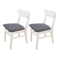 Scandinavian Home Wood Side Chair Natural Open Back Dining Chair (Set of 2) White-Gray Clearhalo ' kitchen&dining_furn' 'Dining Chairs' 'Dining Tables & Seating' 'dining_chair' 'furn' 'furn_dining_chair' 'Furniture' 'furniture_dining_chair' 'Kitchen & Dining Furniture' 'kitchen' 4119200