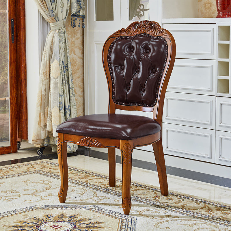 Scandinavian Style Rubberwood Chairs Open Back Dining Side Chair for Restaurant Clearhalo ' kitchen&dining_furn' 'Dining Chairs' 'Dining Tables & Seating' 'dining_chair' 'furn' 'furn_dining_chair' 'Furniture' 'furniture_dining_chair' 'Kitchen & Dining Furniture' 'kitchen' 4119221