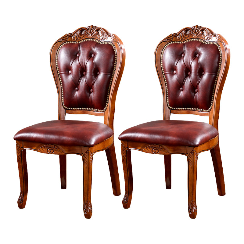 Scandinavian Style Rubberwood Chairs Open Back Dining Side Chair for Restaurant Light Brown 2 Piece Set Clearhalo ' kitchen&dining_furn' 'Dining Chairs' 'Dining Tables & Seating' 'dining_chair' 'furn' 'furn_dining_chair' 'Furniture' 'furniture_dining_chair' 'Kitchen & Dining Furniture' 'kitchen' 4119242