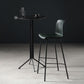 Glossy Leather Square Bar Stool Industrial Metal Stools with Back Legs Clearhalo 'Bar Furniture' 'Bar Stools' 'bar_stools' 'furniture_bar_stools' 'Kitchen & Dining Furniture' 'kitchen&dining_furn' 'kitchen' 'kitchen_furn' Furniture' 4123460
