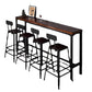 Industrial Brown Leather Bar Stools Square Stool with Metal Base Clearhalo 'Bar Furniture' 'Bar Stools' 'bar_stools' 'furniture_bar_stools' 'Kitchen & Dining Furniture' 'kitchen&dining_furn' 'kitchen' 'kitchen_furn' Furniture' 4123481