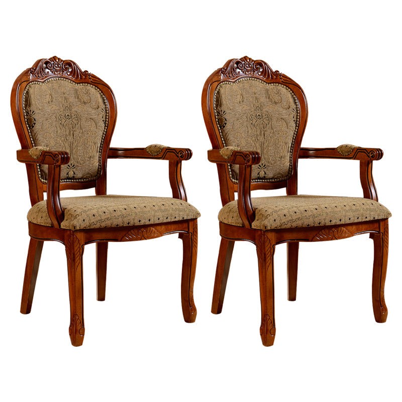 Scandinavian Solid Oak Wood Chair Open Back Arm Dining Chairs (Set of 2) Grey Clearhalo ' kitchen&dining_furn' 'Dining Chairs' 'Dining Tables & Seating' 'dining_chair' 'furn' 'furn_dining_chair' 'Furniture' 'furniture_dining_chair' 'Kitchen & Dining Furniture' 'kitchen' 4128714