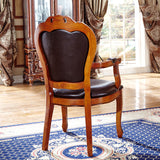 Scandinavian Solid Oak Wood Chair Open Back Arm Dining Chairs (Set of 2) Clearhalo ' kitchen&dining_furn' 'Dining Chairs' 'Dining Tables & Seating' 'dining_chair' 'furn' 'furn_dining_chair' 'Furniture' 'furniture_dining_chair' 'Kitchen & Dining Furniture' 'kitchen' 4128717