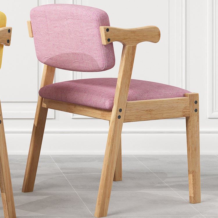 Contemporary Wooden Dining Arm Chair Open Back Single Dining Side Chair Clearhalo ' kitchen&dining_furn' 'Dining Chairs' 'Dining Tables & Seating' 'dining_chair' 'furn' 'furn_dining_chair' 'Furniture' 'furniture_dining_chair' 'Kitchen & Dining Furniture' 'kitchen' 4128727