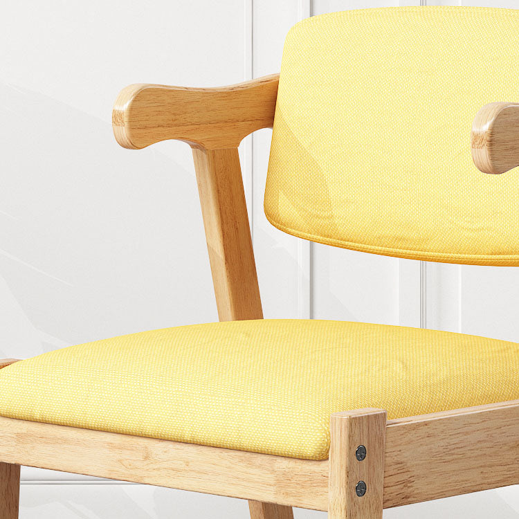 Contemporary Wooden Dining Arm Chair Open Back Single Dining Side Chair Clearhalo ' kitchen&dining_furn' 'Dining Chairs' 'Dining Tables & Seating' 'dining_chair' 'furn' 'furn_dining_chair' 'Furniture' 'furniture_dining_chair' 'Kitchen & Dining Furniture' 'kitchen' 4128736