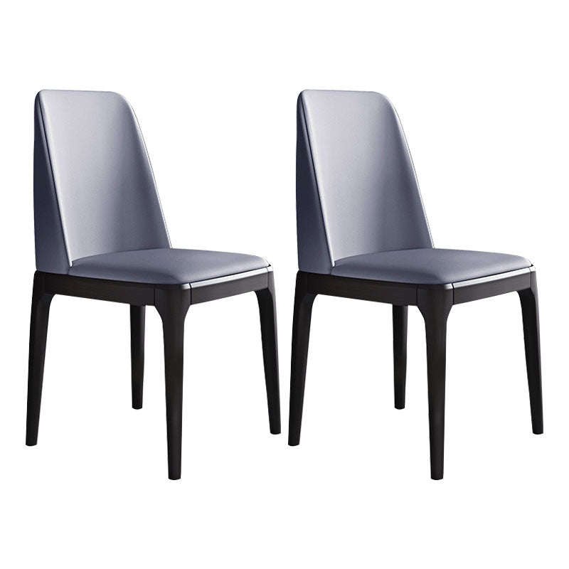 Industrial Rubberwood Parsons Dining Chair Matte Finish Leather Side Chair (Set of 2) Orchid Clearhalo ' kitchen&dining_furn' 'Dining Chairs' 'Dining Tables & Seating' 'dining_chair' 'Furniture' 'furniture_dining_chair' 'Kitchen & Dining Furniture' 'kitchen' 4128764