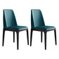 Industrial Rubberwood Parsons Dining Chair Matte Finish Leather Side Chair (Set of 2) Lake Blue Clearhalo ' kitchen&dining_furn' 'Dining Chairs' 'Dining Tables & Seating' 'dining_chair' 'Furniture' 'furniture_dining_chair' 'Kitchen & Dining Furniture' 'kitchen' 4128766