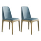 Industrial Rubberwood Parsons Dining Chair Matte Finish Leather Side Chair (Set of 2) Light Blue Clearhalo ' kitchen&dining_furn' 'Dining Chairs' 'Dining Tables & Seating' 'dining_chair' 'Furniture' 'furniture_dining_chair' 'Kitchen & Dining Furniture' 'kitchen' 4128769