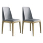 Industrial Rubberwood Parsons Dining Chair Matte Finish Leather Side Chair (Set of 2) Light Gray Clearhalo ' kitchen&dining_furn' 'Dining Chairs' 'Dining Tables & Seating' 'dining_chair' 'Furniture' 'furniture_dining_chair' 'Kitchen & Dining Furniture' 'kitchen' 4128776