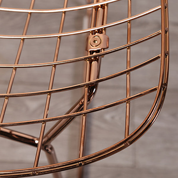 Contemporary Metal Dining Armless Chairs Open Back Dining Side Chair for Home Use Clearhalo ' kitchen&dining_furn' 'Dining Chairs' 'Dining Tables & Seating' 'dining_chair' 'furn' 'furn_dining_chair' 'Furniture' 'furniture_dining_chair' 'Kitchen & Dining Furniture' 'kitchen' 4128819