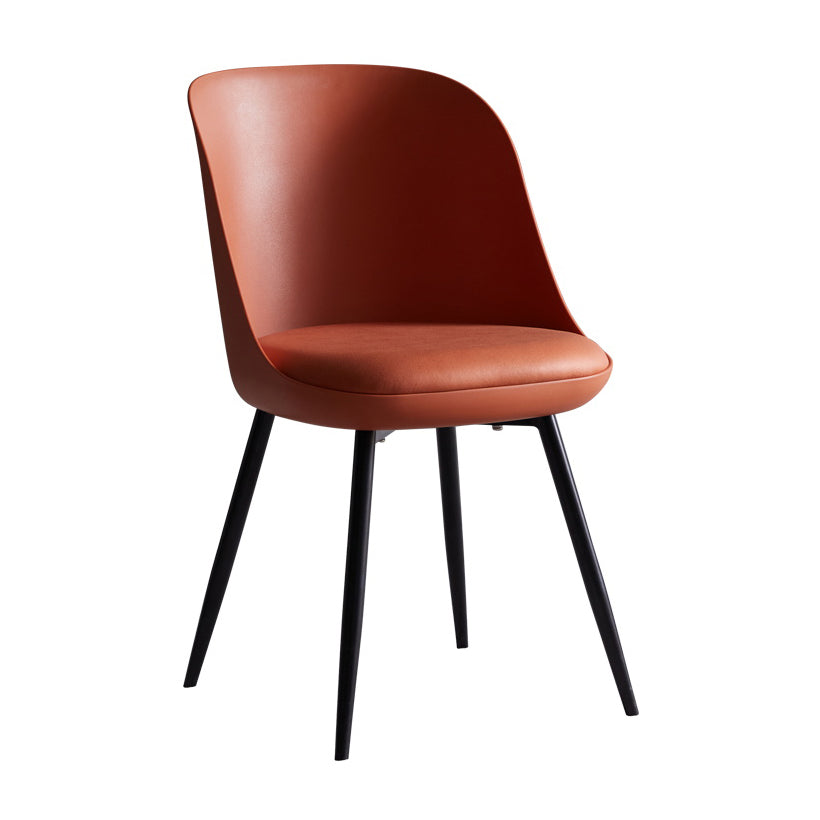 Industrial Metal Dining Room Chairs Upholstered Armless Dining Chairs for Home Use Clearhalo ' kitchen&dining_furn' 'Dining Chairs' 'Dining Tables & Seating' 'dining_chair' 'furn' 'furn_dining_chair' 'Furniture' 'furniture_dining_chair' 'Kitchen & Dining Furniture' 'kitchen' 4128892