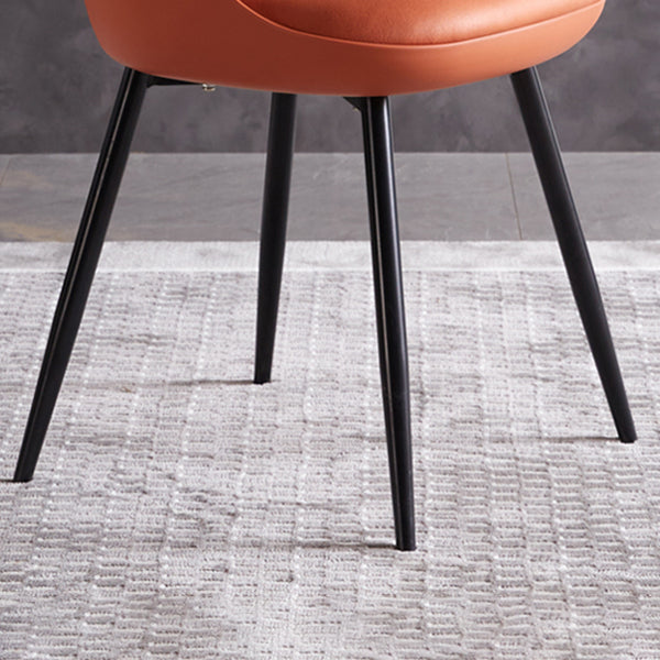 Industrial Metal Dining Room Chairs Upholstered Armless Dining Chairs for Home Use Clearhalo ' kitchen&dining_furn' 'Dining Chairs' 'Dining Tables & Seating' 'dining_chair' 'furn' 'furn_dining_chair' 'Furniture' 'furniture_dining_chair' 'Kitchen & Dining Furniture' 'kitchen' 4128900