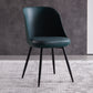 Industrial Metal Dining Room Chairs Upholstered Armless Dining Chairs for Home Use Blackish Green 1 Piece Clearhalo ' kitchen&dining_furn' 'Dining Chairs' 'Dining Tables & Seating' 'dining_chair' 'furn' 'furn_dining_chair' 'Furniture' 'furniture_dining_chair' 'Kitchen & Dining Furniture' 'kitchen' 4128901
