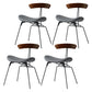 Industrial Upholstered Home Side Chair Matte Finish Open Back Dining Chairs Grey 4 Piece Set Clearhalo ' kitchen&dining_furn' 'Dining Chairs' 'Dining Tables & Seating' 'dining_chair' 'furn' 'furn_dining_chair' 'Furniture' 'furniture_dining_chair' 'Kitchen & Dining Furniture' 'kitchen' 4128916