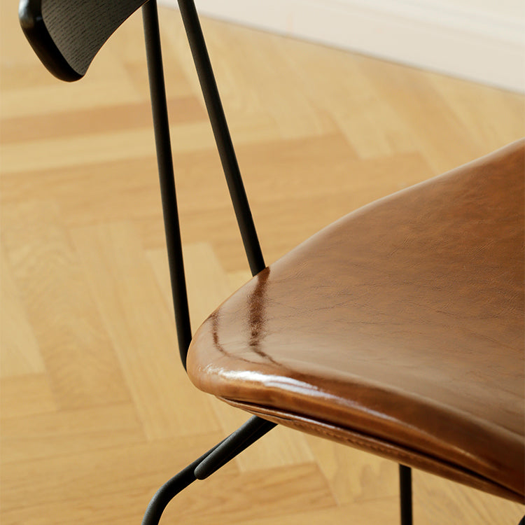 Industrial Upholstered Home Side Chair Matte Finish Open Back Dining Chairs Clearhalo ' kitchen&dining_furn' 'Dining Chairs' 'Dining Tables & Seating' 'dining_chair' 'furn' 'furn_dining_chair' 'Furniture' 'furniture_dining_chair' 'Kitchen & Dining Furniture' 'kitchen' 4128917