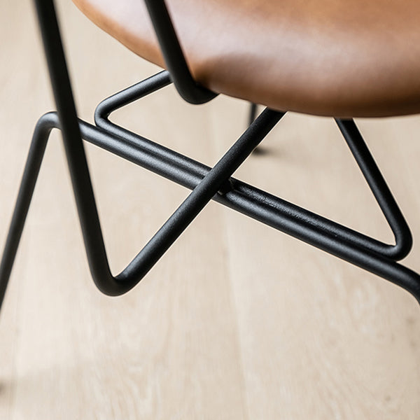 Industrial Upholstered Home Side Chair Matte Finish Open Back Dining Chairs Clearhalo ' kitchen&dining_furn' 'Dining Chairs' 'Dining Tables & Seating' 'dining_chair' 'furn' 'furn_dining_chair' 'Furniture' 'furniture_dining_chair' 'Kitchen & Dining Furniture' 'kitchen' 4128922