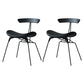 Industrial Upholstered Home Side Chair Matte Finish Open Back Dining Chairs Antique Black 2 Piece Set Clearhalo ' kitchen&dining_furn' 'Dining Chairs' 'Dining Tables & Seating' 'dining_chair' 'furn' 'furn_dining_chair' 'Furniture' 'furniture_dining_chair' 'Kitchen & Dining Furniture' 'kitchen' 4128932