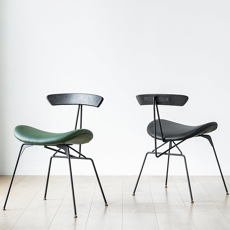 Industrial Upholstered Home Side Chair Matte Finish Open Back Dining Chairs Clearhalo ' kitchen&dining_furn' 'Dining Chairs' 'Dining Tables & Seating' 'dining_chair' 'furn' 'furn_dining_chair' 'Furniture' 'furniture_dining_chair' 'Kitchen & Dining Furniture' 'kitchen' 4128934