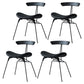 Industrial Upholstered Home Side Chair Matte Finish Open Back Dining Chairs Antique Black 4 Piece Set Clearhalo ' kitchen&dining_furn' 'Dining Chairs' 'Dining Tables & Seating' 'dining_chair' 'furn' 'furn_dining_chair' 'Furniture' 'furniture_dining_chair' 'Kitchen & Dining Furniture' 'kitchen' 4128935