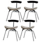 Industrial Upholstered Home Side Chair Matte Finish Open Back Dining Chairs Beige 4 Piece Set Clearhalo ' kitchen&dining_furn' 'Dining Chairs' 'Dining Tables & Seating' 'dining_chair' 'furn' 'furn_dining_chair' 'Furniture' 'furniture_dining_chair' 'Kitchen & Dining Furniture' 'kitchen' 4128953