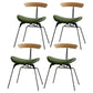 Industrial Upholstered Home Side Chair Matte Finish Open Back Dining Chairs Dark Green 4 Piece Set Clearhalo ' kitchen&dining_furn' 'Dining Chairs' 'Dining Tables & Seating' 'dining_chair' 'furn' 'furn_dining_chair' 'Furniture' 'furniture_dining_chair' 'Kitchen & Dining Furniture' 'kitchen' 4128959