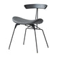 Industrial Upholstered Home Side Chair Matte Finish Open Back Dining Chairs Black-Gray 1 Piece Clearhalo ' kitchen&dining_furn' 'Dining Chairs' 'Dining Tables & Seating' 'dining_chair' 'furn' 'furn_dining_chair' 'Furniture' 'furniture_dining_chair' 'Kitchen & Dining Furniture' 'kitchen' 4128966