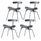 Industrial Upholstered Home Side Chair Matte Finish Open Back Dining Chairs Black-Gray 4 Piece Set Clearhalo ' kitchen&dining_furn' 'Dining Chairs' 'Dining Tables & Seating' 'dining_chair' 'furn' 'furn_dining_chair' 'Furniture' 'furniture_dining_chair' 'Kitchen & Dining Furniture' 'kitchen' 4128968